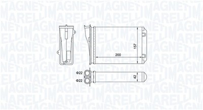 MAGNETI MARELLI 350218463000 Číslo výrobce: BR463. EAN: 8050947023152.