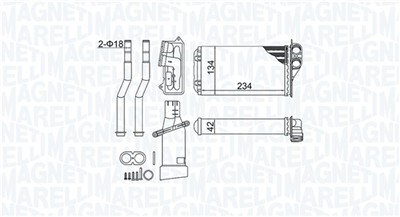 MAGNETI MARELLI 350218466000 Číslo výrobce: BR466. EAN: 8050947023992.