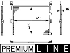 MAHLE ORIGINAL AC 673 000P