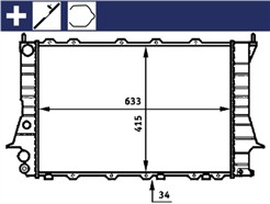 MAHLE ORIGINAL CR 358 000S
