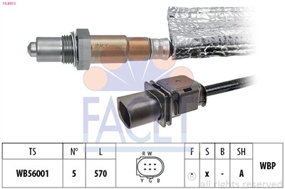 FACET 10.8411 Číslo výrobce: EPS 1.998.411. EAN: 8012510031735.