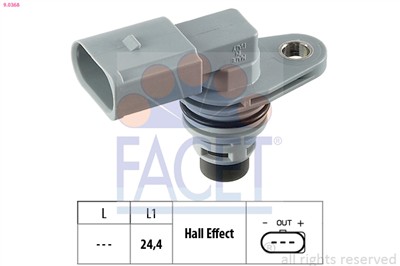 FACET 9.0368 Číslo výrobce: KW 453 368. EAN: 8012510095607.