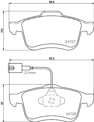 HELLA 8DB 355 024-691 Číslo výrobce: 24727. EAN: 4082300599589.