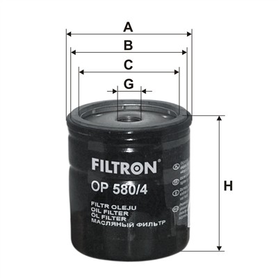 FILTRON OP 580/4 EAN: 5904608055804.