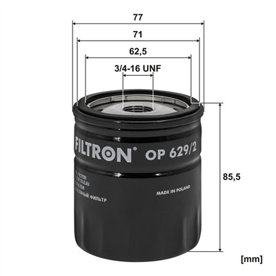 FILTRON OP 629/2 EAN: 5904608036292.