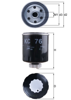 MAHLE ORIGINAL KC 76 Číslo výrobce: 79602079. EAN: 4009026050729.