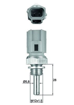 MAHLE ORIGINAL TSE 27 Číslo výrobce: 72421489. EAN: 4009026964781.
