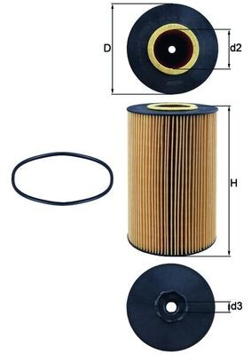 MAHLE ORIGINAL OX 426D Číslo výrobce: 70366713. EAN: 4009026601921.