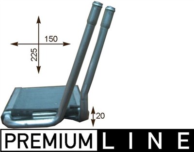 MAHLE ORIGINAL AH 202 000P Číslo výrobce: 8FH 351 315-681. EAN: 4057635047029.