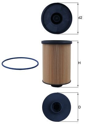 MAHLE ORIGINAL KX 659D Číslo výrobce: 72551967. EAN: 4057635219747.