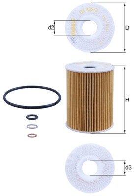 KNECHT OX 355/3D Číslo výrobce: 70358206. EAN: 4009026512142.
