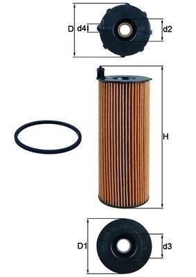 KNECHT OX 196/1D Číslo výrobce: 76630404. EAN: 4009026406137.