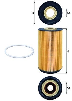 KNECHT OX 557D Číslo výrobce: 70385091. EAN: 4009026720257.