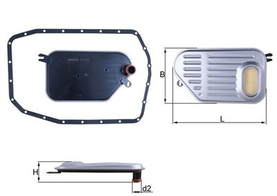 KNECHT HX 239D Číslo výrobce: 72538509. EAN: 4057635213356.