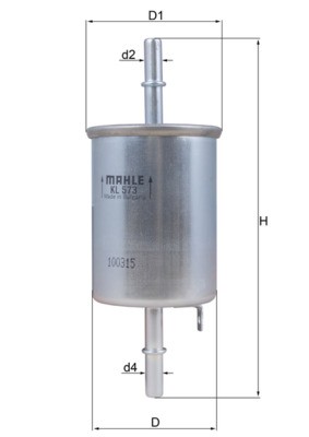 KNECHT KL 573 Číslo výrobce: 70357532. EAN: 4009026512111.