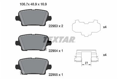 TEXTAR 2295301 Číslo výrobce: 22953. EAN: 4019722540202.
