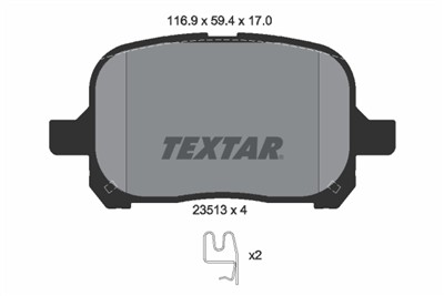 TEXTAR 2351302 Číslo výrobce: 23513. EAN: 4019722243172.