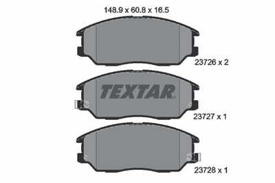 TEXTAR 2372601 Číslo výrobce: 23726. EAN: 4019722261695.