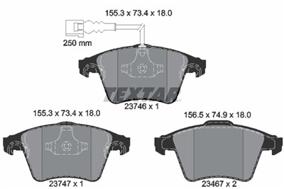 TEXTAR 2374601 Číslo výrobce: 23467. EAN: 4019722265815.