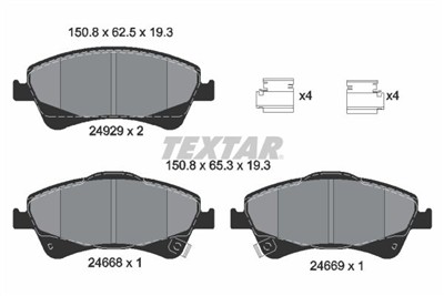 TEXTAR 2466801 Číslo výrobce: 24668. EAN: 4019722308895.