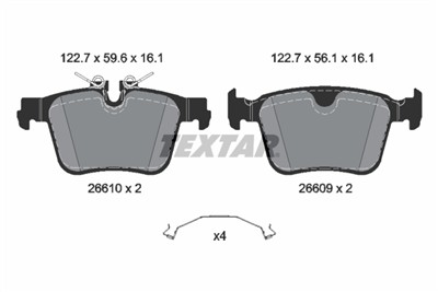 TEXTAR 2661001 Číslo výrobce: 26609. EAN: 4019722586996.