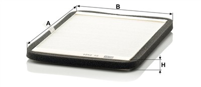 MANN-FILTER CU 2424 EAN: 4011558315306.