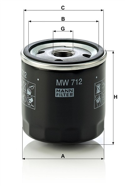 MANN-FILTER MW 712 EAN: 4011558841706.