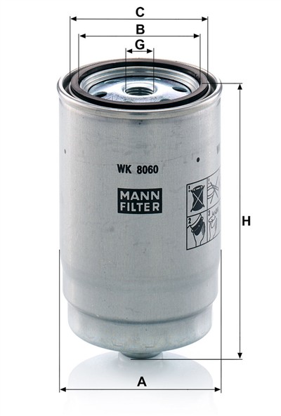 MANN-FILTER WK 8060 z EAN: 4011558097813.