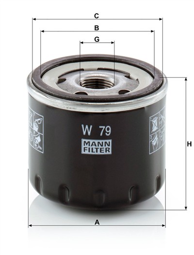MANN-FILTER W 79 EAN: 4011558748203.