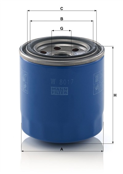 MANN-FILTER W 8017 EAN: 4011558024178.