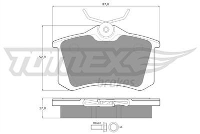 TOMEX Brakes TX 10-781 Číslo výrobce: 10-781. EAN: 5906485551141.