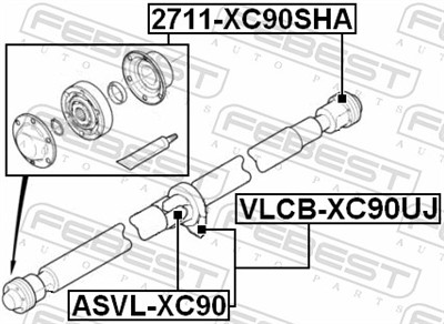 FEBEST ASVL-XC90 EAN: 4056111072470.