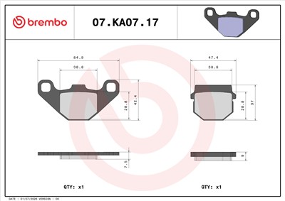 BREMBO 07KA0717 EAN: 8020584635865.