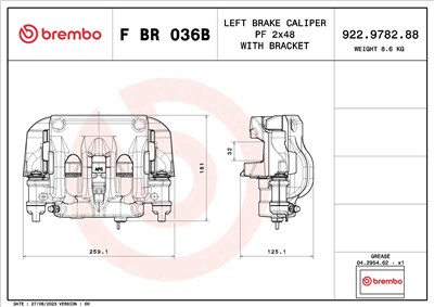 BREMBO F BR 036B EAN: 8020584548448.