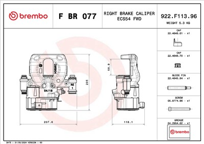 BREMBO F BR 077 EAN: 8020584548851.