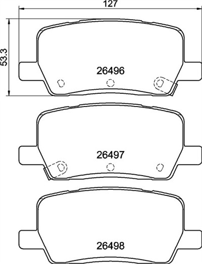 BREMBO P 09 032 Číslo výrobce: 26496. EAN: 8020584122808.
