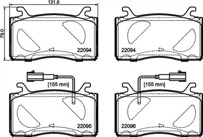 BREMBO P 23 187 Číslo výrobce: 22094. EAN: 8020584087404.