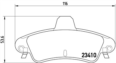 BREMBO P 24 070 Číslo výrobce: 23410. EAN: 8020584060438.