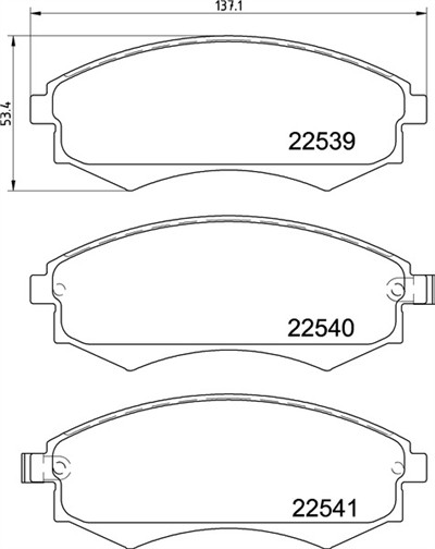 BREMBO P 30 097 Číslo výrobce: 22539. EAN: 8020584087794.