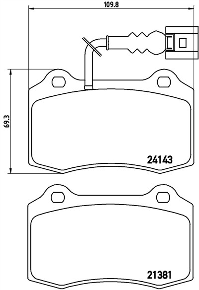 BREMBO P 85 104 Číslo výrobce: 21381. EAN: 8020584062531.