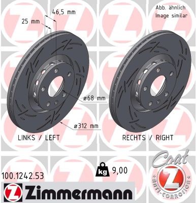 ZIMMERMANN 100.1242.53 EAN: 4250238788461.