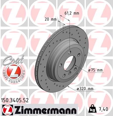 ZIMMERMANN 150.3405.52 EAN: 4250238748656.