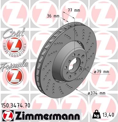 ZIMMERMANN 150.3474.70 EAN: 4250238746171.