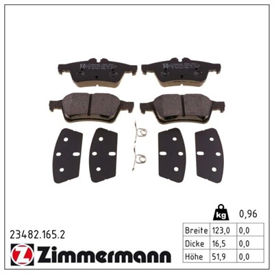 ZIMMERMANN 23482.165.2 Číslo výrobce: 23482. EAN: 4250238754107.