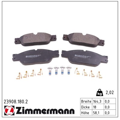 ZIMMERMANN 23908.180.2 Číslo výrobce: 23908. EAN: 4250238765707.