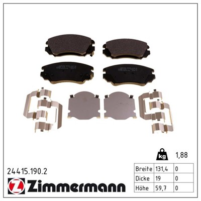 ZIMMERMANN 24415.190.2 Číslo výrobce: 24415. EAN: 4250238754909.