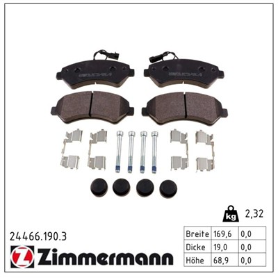 ZIMMERMANN 24466.190.3 Číslo výrobce: 24466. EAN: 4250238757719.