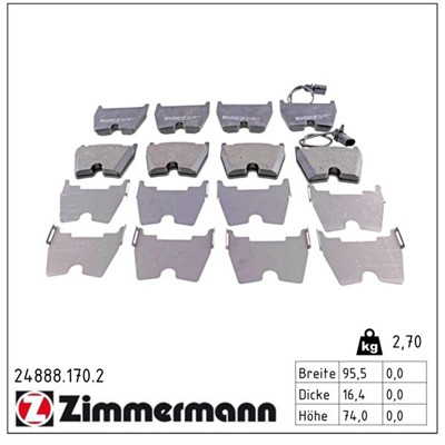 ZIMMERMANN 24888.170.2 Číslo výrobce: 23751. EAN: 4250238767336.