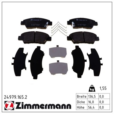 ZIMMERMANN 24979.165.2 Číslo výrobce: 24979. EAN: 4250238781431.