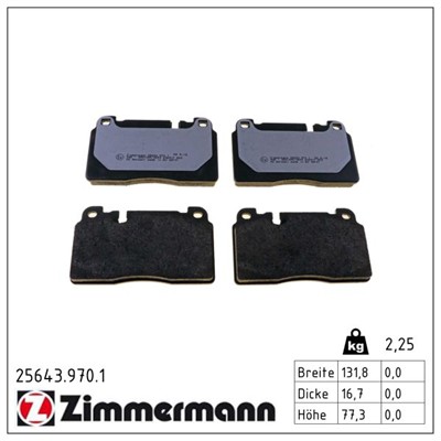 ZIMMERMANN 25643.970.1 Číslo výrobce: 25643. EAN: 4250238783381.